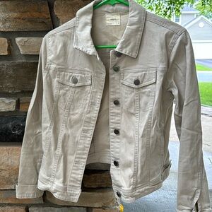 Harper tan jean jacket